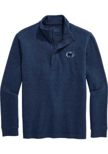 Vineyard Vines Penn State Nittany Lions Mens Navy Blue Calmwater Long Sleeve Qtr Zip Pullover