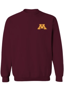 Vive La Fete Minnesota Golden Gophers Womens Maroon Impressions Crew Sweatshirt