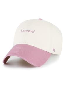 47 Harvard Crimson Base Runner Two Tone Clean Up Adjustable Hat - Natural