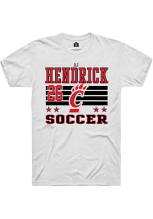 AJ Hendrick Cincinnati Bearcats White NIL Striped Short Sleeve Player T Shirt