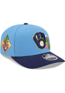 New Era Milwaukee Brewers 2026 Spring Training 9SEVENTY Stretch Snap Adjustable Hat - Light Blue