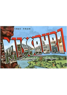 Missouri Greetings from Missouri Vintage Postcard