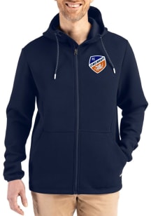 Cutter and Buck FC Cincinnati Mens Navy Blue Epic Comfort Full Zip Light Weight Jacket