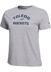 Champion Toledo Rockets Womens Grey Name and Mascot Core Short Sleeve T-Shirt
