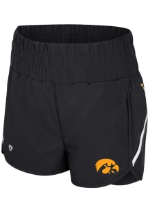 Colosseum Iowa Hawkeyes Womens Black Levitation Shorts