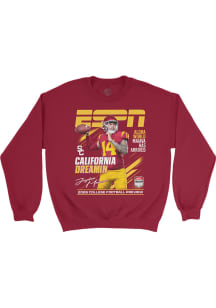 Jayden Maiava USC Trojans Mens Cardinal Red 2026 ESPN The Magazine Collection - Jayden Maiava Play..