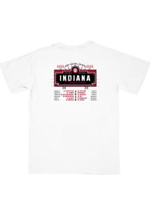 B-Unlimited Indiana Hoosiers White 2026 Football Schedule Short Sleeve T Shirt