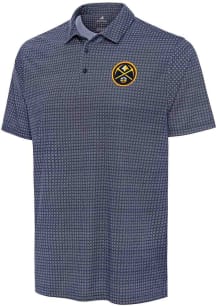 Antigua Denver Nuggets Mens Red Mosiac Short Sleeve Polo