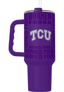 Logo Brands TCU Horned Frogs Replay Native 40 oz Stainless Steel Tumbler - Purple