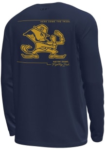 Under Armour Notre Dame Fighting Irish Navy Blue Tech Stretch Long Sleeve T-Shirt