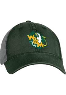 William & Mary Tribe Matcha Mesh Back Adjustable Hat - Green