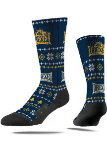 Drexel Dragons Strideline Holiday Mens Crew Socks