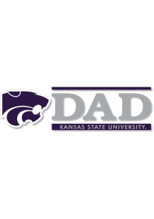 K-State Wildcats 6x2 Dad Auto Decal - Purple