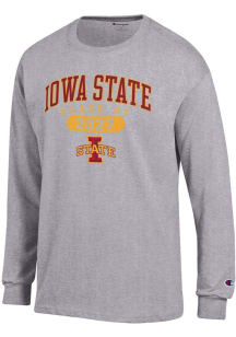 Champion Iowa State Cyclones Grey Class of 2027 Jersey Long Sleeve T Shirt