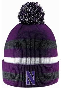 LogoFit Northwestern Wildcats Dark Grey Primetime Mens Knit Hat