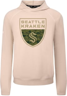Levelwear Seattle Kraken Tan Mandate Buckler Long Sleeve T Shirt