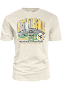 Blue 84 West Virginia Mountaineers Ivory 2026 College World Series Bound Short Sleeve T Shirt