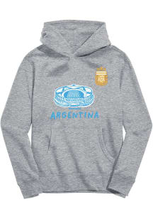 Vive La Fete Argentina National Team Youth Ash Sam Long Sleeve Hoodie