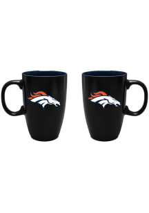 Denver Broncos 22oz Latte Ceramic Mug - Navy Blue