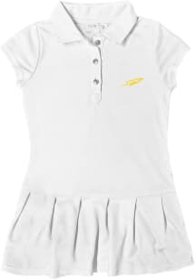 Toledo Rockets Toddler Girls White Caroline Short Sleeve Dress