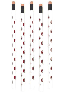 Harvard Crimson 5Pk Seal Repeat Pencil