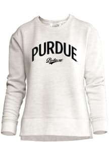 Purdue Boilermakers Womens Oatmeal Unity Crew Sweatshirt