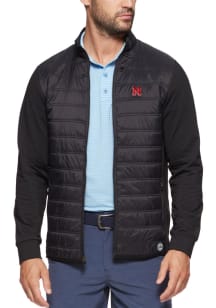 Nebraska Cornhuskers Mens Black Worthington Performance Puffer Medium Weight Jacket