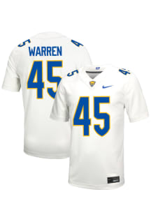Jeremiah Warren  Nike Pitt Panthers White NIL Name And Number Football Jersey