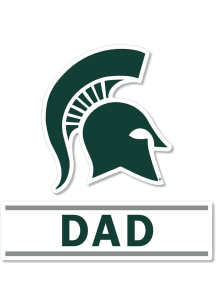 Michigan State Spartans 3 Inch Dad Auto Decal - Green