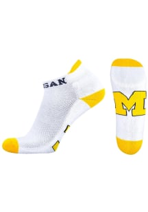 Michigan Wolverines Footie Mens No Show Socks