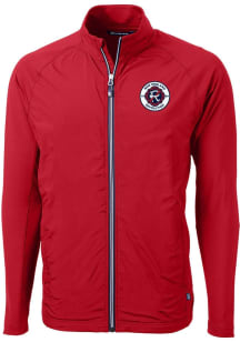 Cutter and Buck New England Revolution Mens Red Adapt Eco Medium Weight Jacket