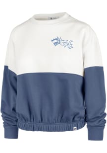 47 Drexel Dragons Womens White Bonita Crew Sweatshirt