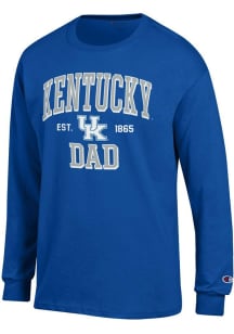 Champion Kentucky Wildcats Blue Est Date Dad Jersey Long Sleeve T Shirt