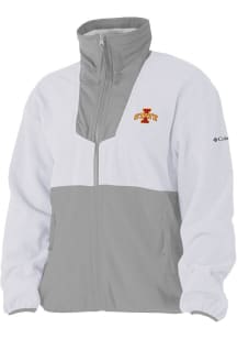 Columbia Iowa State Cyclones Womens White Sequoia Light Weight Jacket