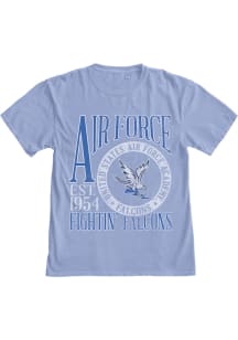 Blue 84 Air Force Falcons Blue Overdyed First Dibs Short Sleeve T Shirt
