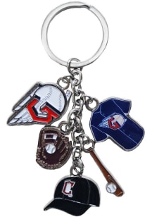 Cleveland Guardians 5-Dangle Keychain - Navy Blue