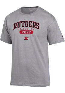 Champion Rutgers Scarlet Knights Grey Class of 2027 Jersey Short Sleeve T Shirt