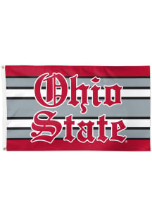 Ohio State Buckeyes Retro 3x5 Silk Screen Grommet Flag - Scarlet Red