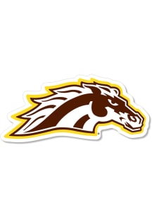 Western Michigan Broncos 2" Bronco Dizzler Stickers - Brown