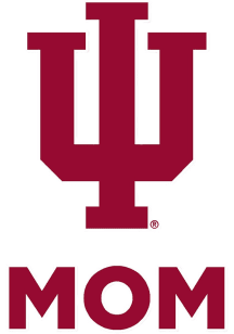Indiana Hoosiers Mom Auto Decal - Red