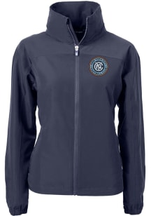 Cutter and Buck New York City FC Womens Navy Blue Charter Eco Light Weight Jacket