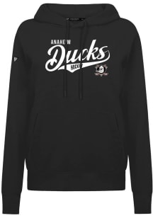 Levelwear Anaheim Ducks Womens Black Adorn Glide Hooded Sweatshirt