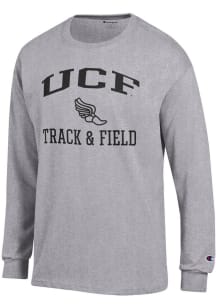 Champion UCF Knights Grey Track & Field Icon Jersey Long Sleeve T Shirt