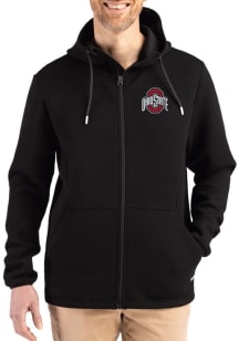 Cutter and Buck Ohio State Buckeyes Mens Black Epic Comfort Full Zip Light Weight Jacket
