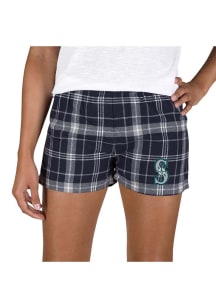 Concepts Sport Seattle Mariners Womens Ash Ultimate Flannel Shorts