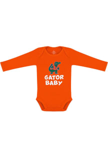 Florida Gators Baby Orange Baby Gator Long Sleeve One Piece