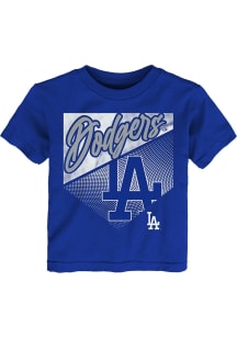 Los Angeles Dodgers Toddler Blue Prime Plate Short Sleeve T-Shirt