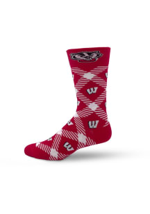 Wisconsin Badgers Casual Cotton Mens Dress Socks