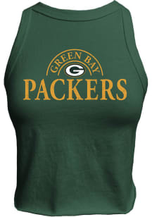 Green Bay Packers Womens Green Curveball Horshoe Tank Top