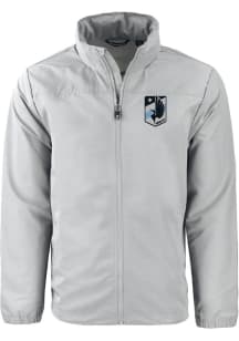 Cutter and Buck Minnesota United FC Mens Grey Charter Eco Big and Tall Light Weight Jacket